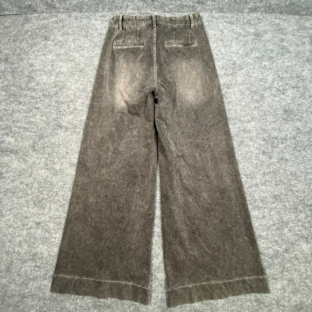 Halara Womens High Waisted Wide Leg Acid Wash Jeans Black Size S 02657959 - Picture 2 of 10